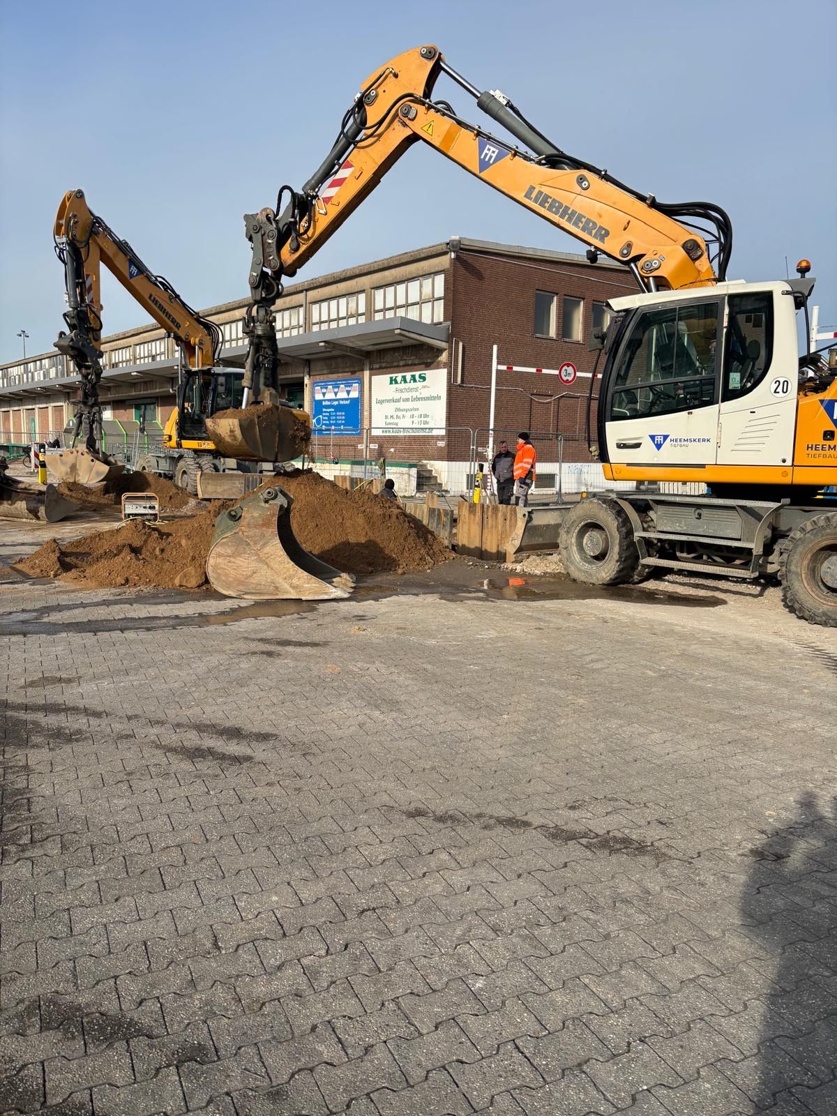 Großmarkt Krefeld – Kanalbau: Etappenziel